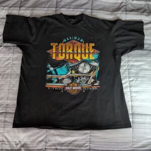 Vintage 1993 Harley Davidson T Shirt XL Single Stitch Holoubek 90s Beartooth